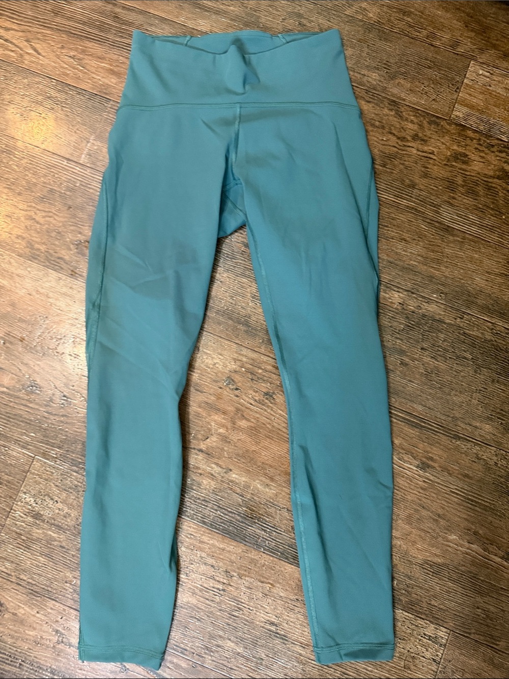 lululemon athletica teal mid-rise leggings